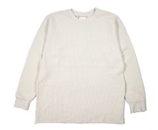 画像1: MOOJI MOOJI US Waffle Thermal Shirt Natural (1)