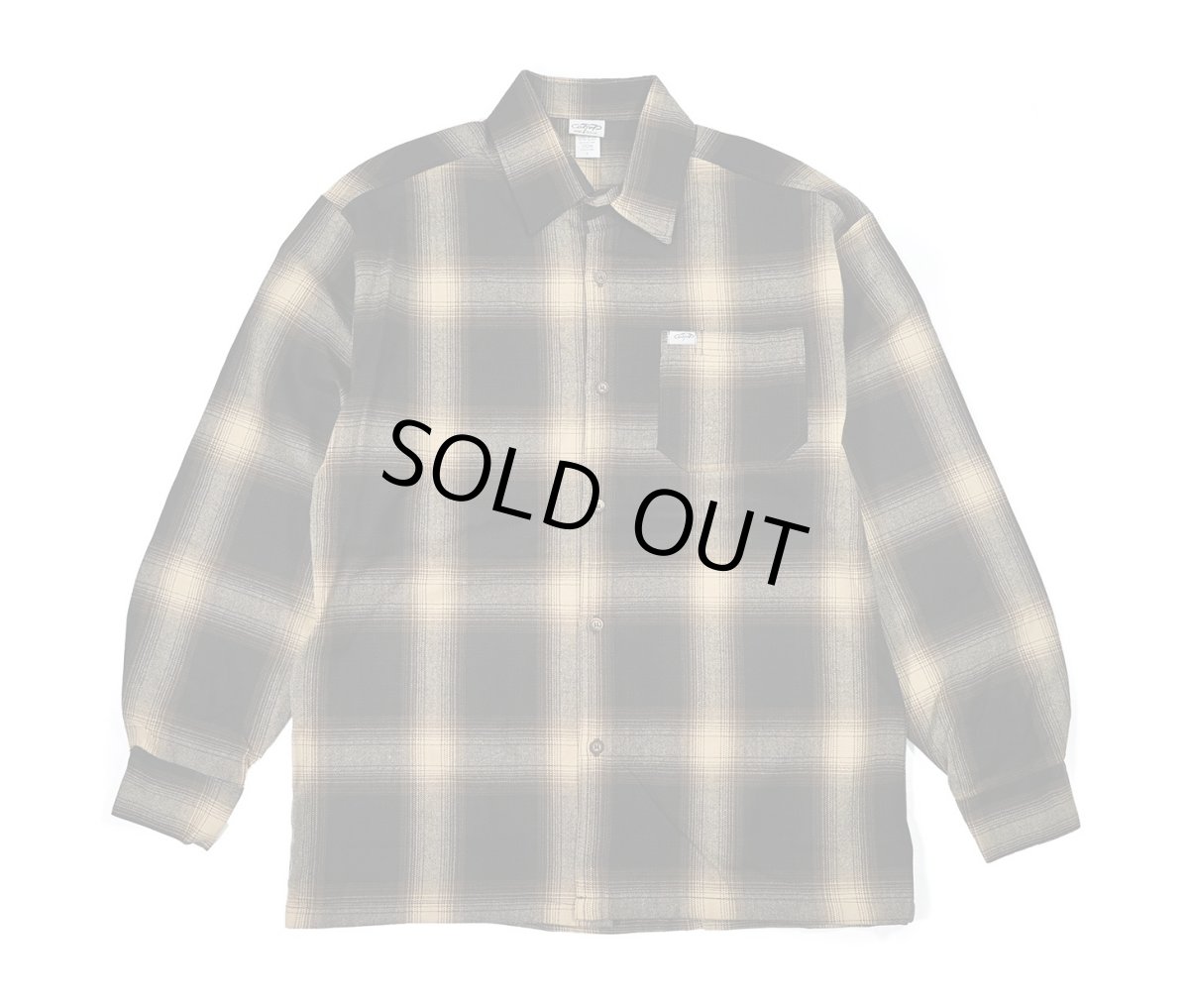 画像1: Caltop Ombre Check Shirt Brown/Khaki (1)