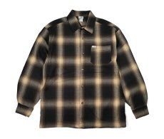 画像1: Caltop Ombre Check Shirt Brown/Khaki (1)