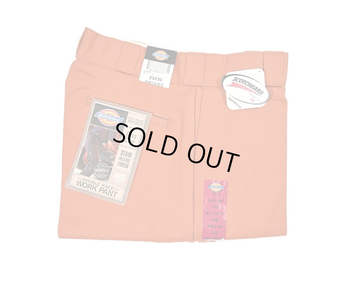 画像1: 00s Deadstock Dickies 85283CO Double Knee Work Pants (1)