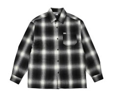 画像1: Caltop Ombre Check Shirt Black/Ivory (1)