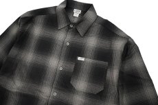 画像2: Caltop Ombre Check Shirt Black/Charcoal (2)