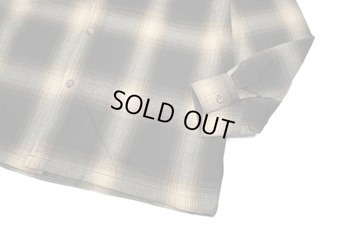 画像3: Caltop Ombre Check Shirt Brown/Khaki (3)