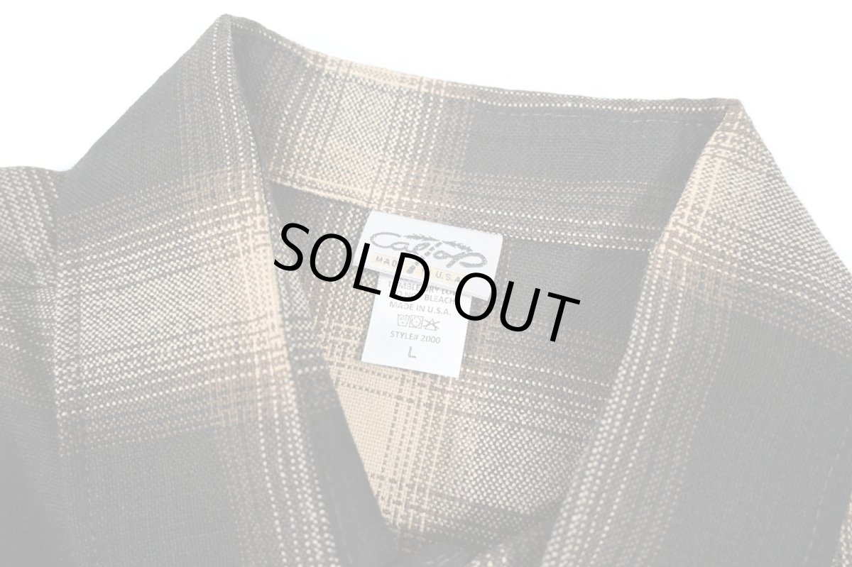 画像4: Caltop Ombre Check Shirt Brown/Khaki (4)