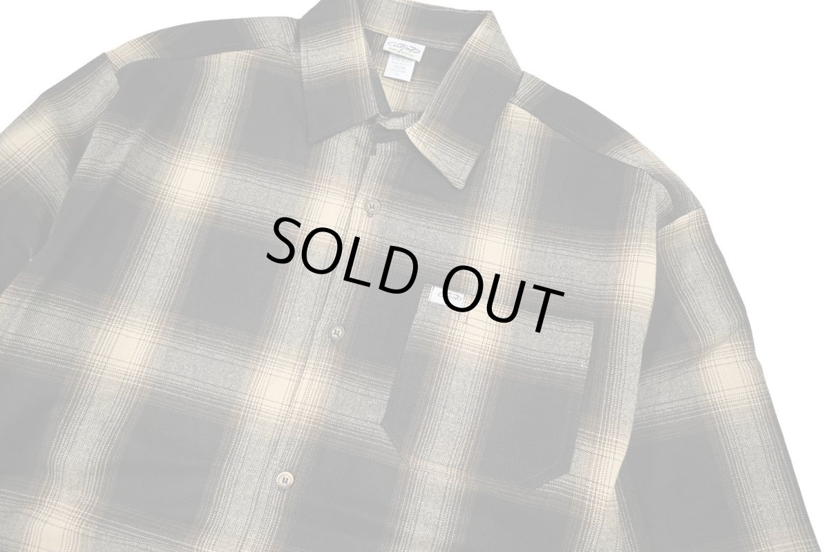 画像2: Caltop Ombre Check Shirt Brown/Khaki (2)
