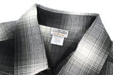画像4: Caltop Ombre Check Shirt Black/Ivory (4)