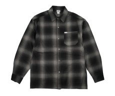 画像1: Caltop Ombre Check Shirt Black/Charcoal (1)