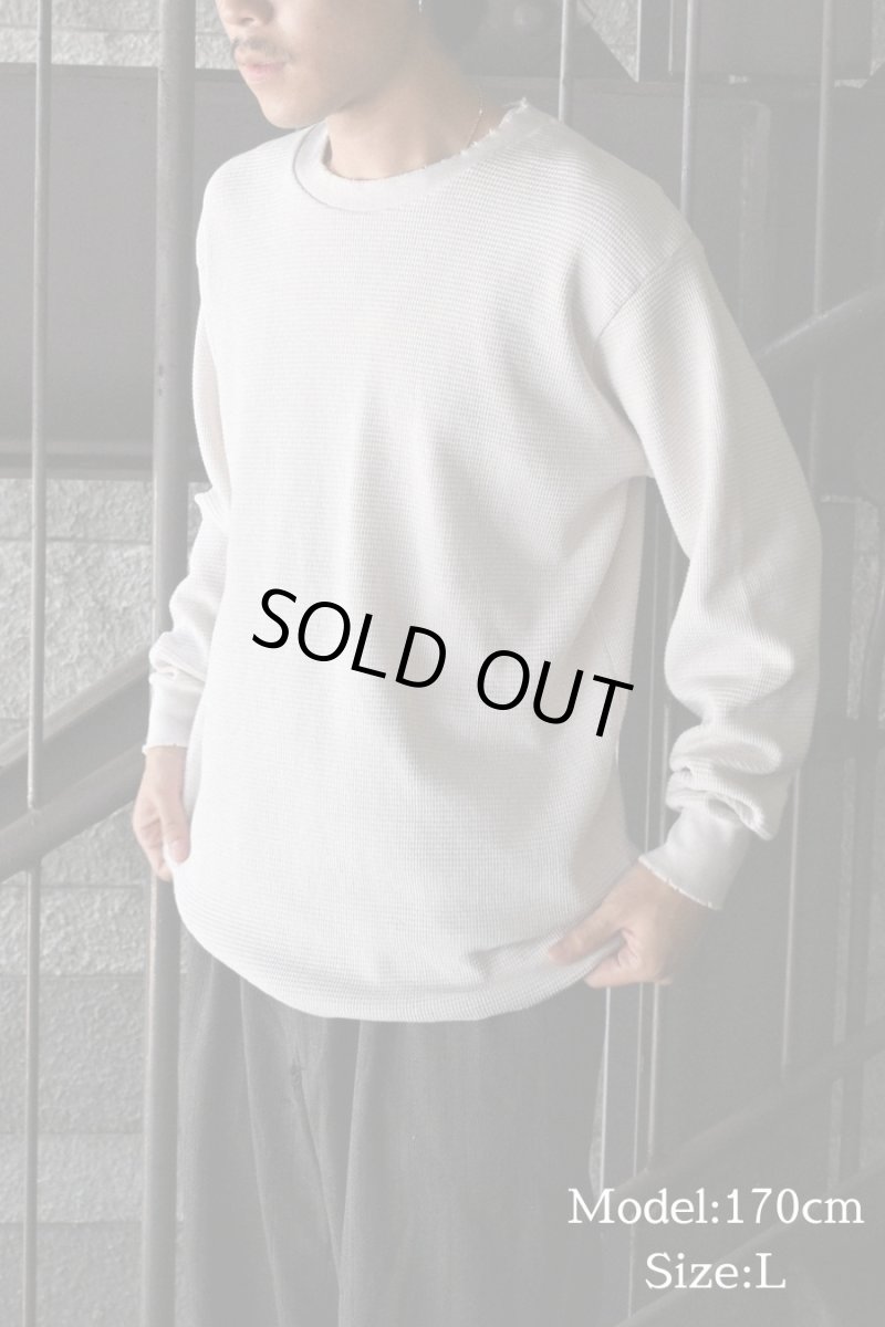 画像6: MOOJI MOOJI US Waffle Thermal Shirt Natural (6)