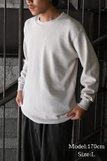 画像6: MOOJI MOOJI US Waffle Thermal Shirt Natural (6)