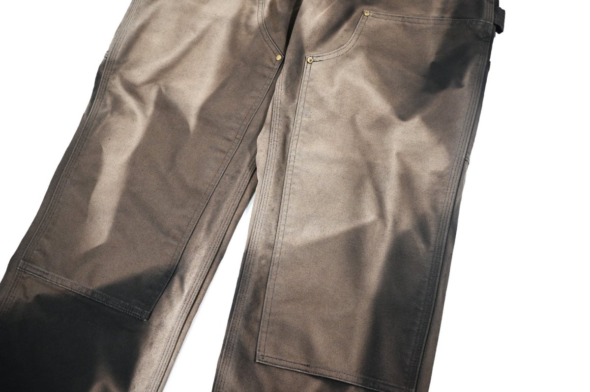 画像4: Used Carhartt Sun Fade Duck Double Knee Carpenter Pants made in USA カーハート (4)