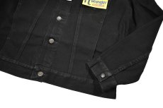 画像4: Wrangler Cowboy Cut Unlined Denim Trucker Jacket Black ラングラー (4)