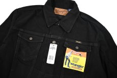 画像3: Wrangler Cowboy Cut Unlined Denim Trucker Jacket Black ラングラー (3)