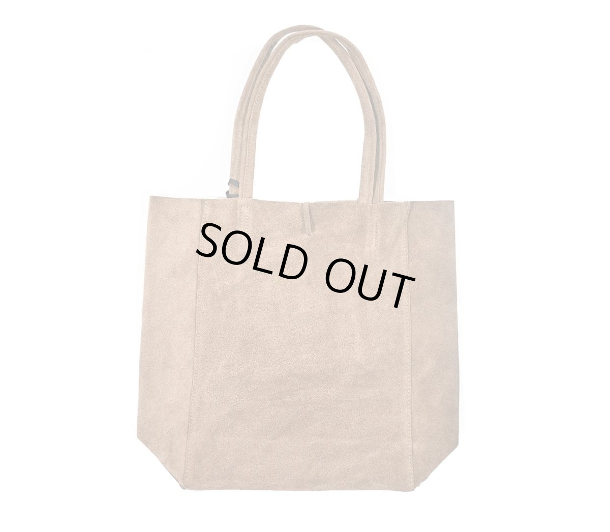 画像2: MARLON FIRENZE Shopper Big/ Suede Tote Bag Taupe (2)