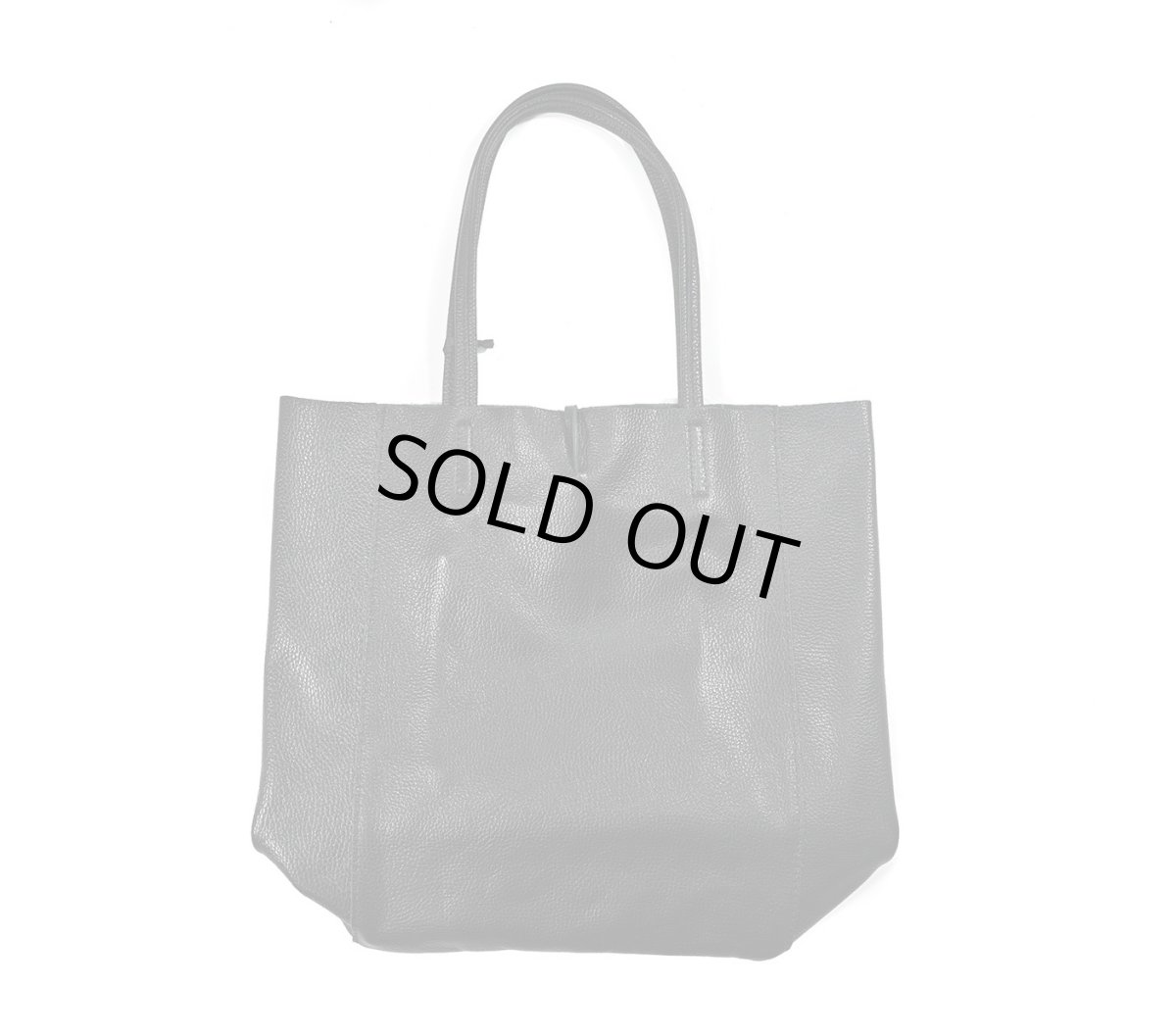 画像2: MARLON FIRENZE Shopper Big/ Leather Tote Bag Black (2)