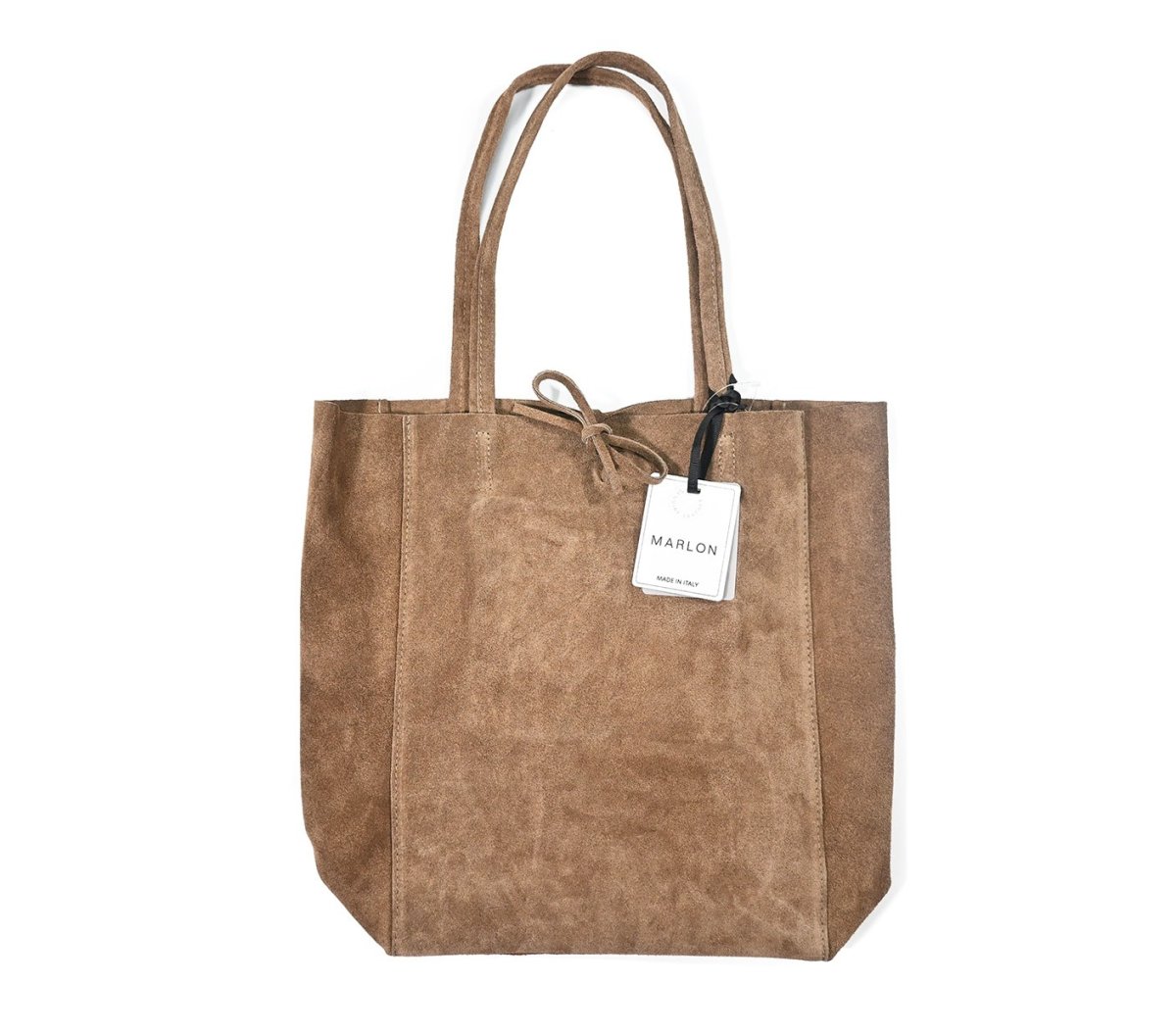 画像1: MARLON FIRENZE Shopper Big/ Suede Tote Bag Taupe (1)
