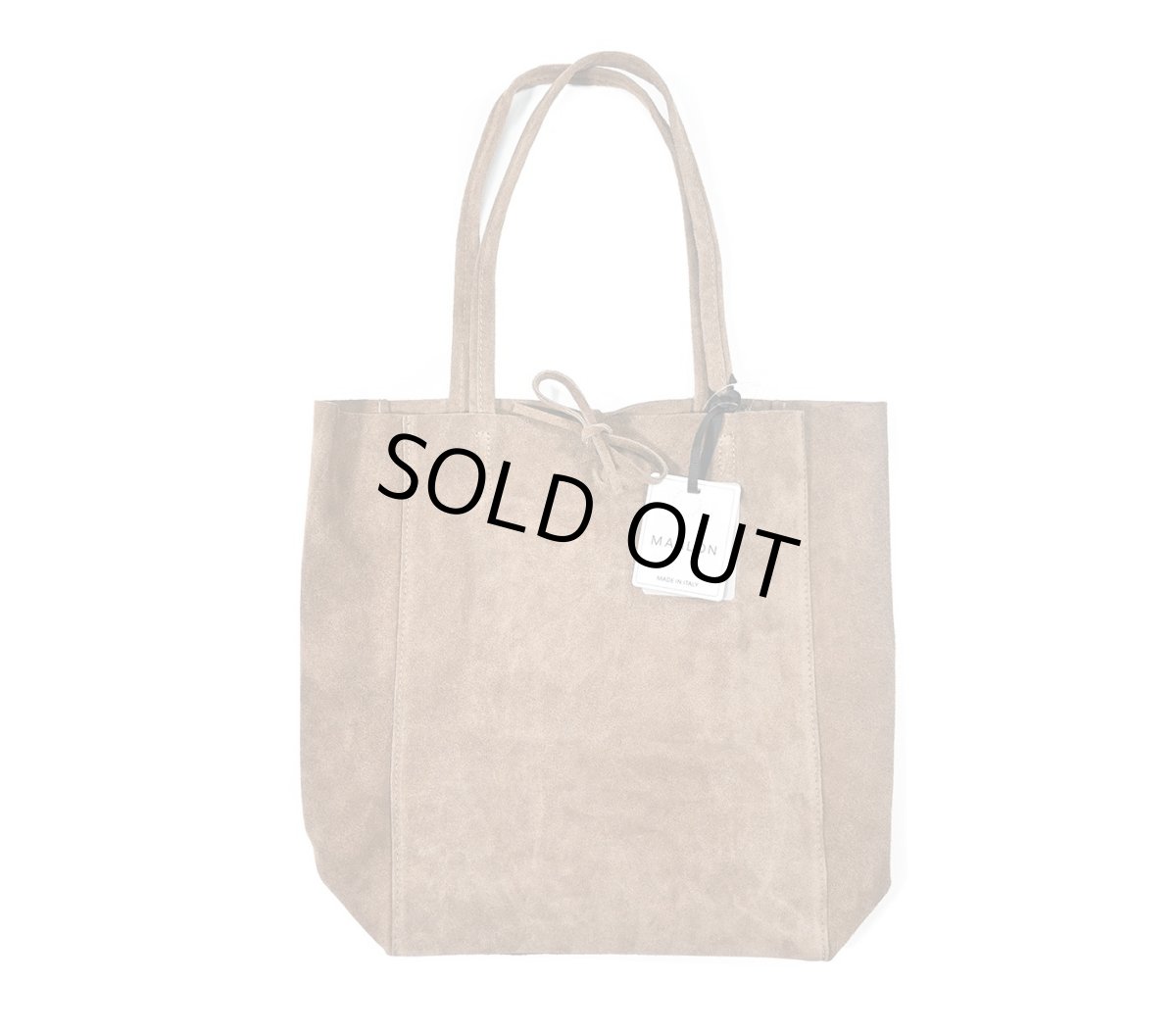 画像1: MARLON FIRENZE Shopper Big/ Suede Tote Bag Taupe (1)