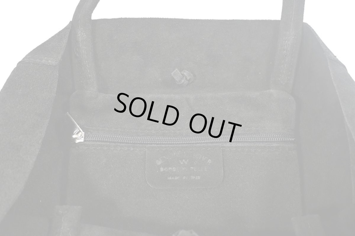 画像5: MARLON FIRENZE Shopper Big/ Suede Tote Bag Black (5)
