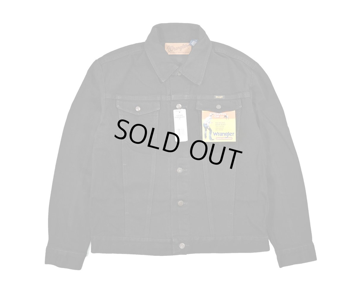 画像1: Wrangler Cowboy Cut Unlined Denim Trucker Jacket Black ラングラー (1)