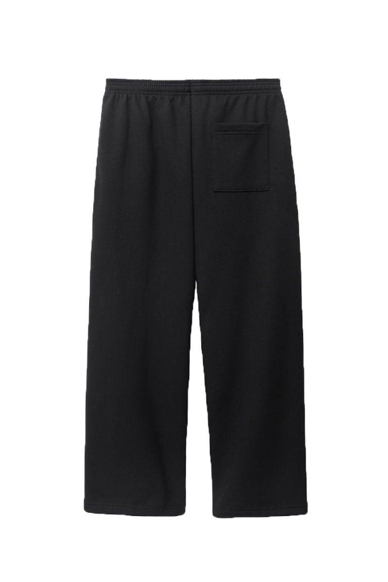 画像2: Los Angeles 10oz Mid-Weight Wide Open Bottom Sweat Pants Black ロサンゼルス アパレル (2)