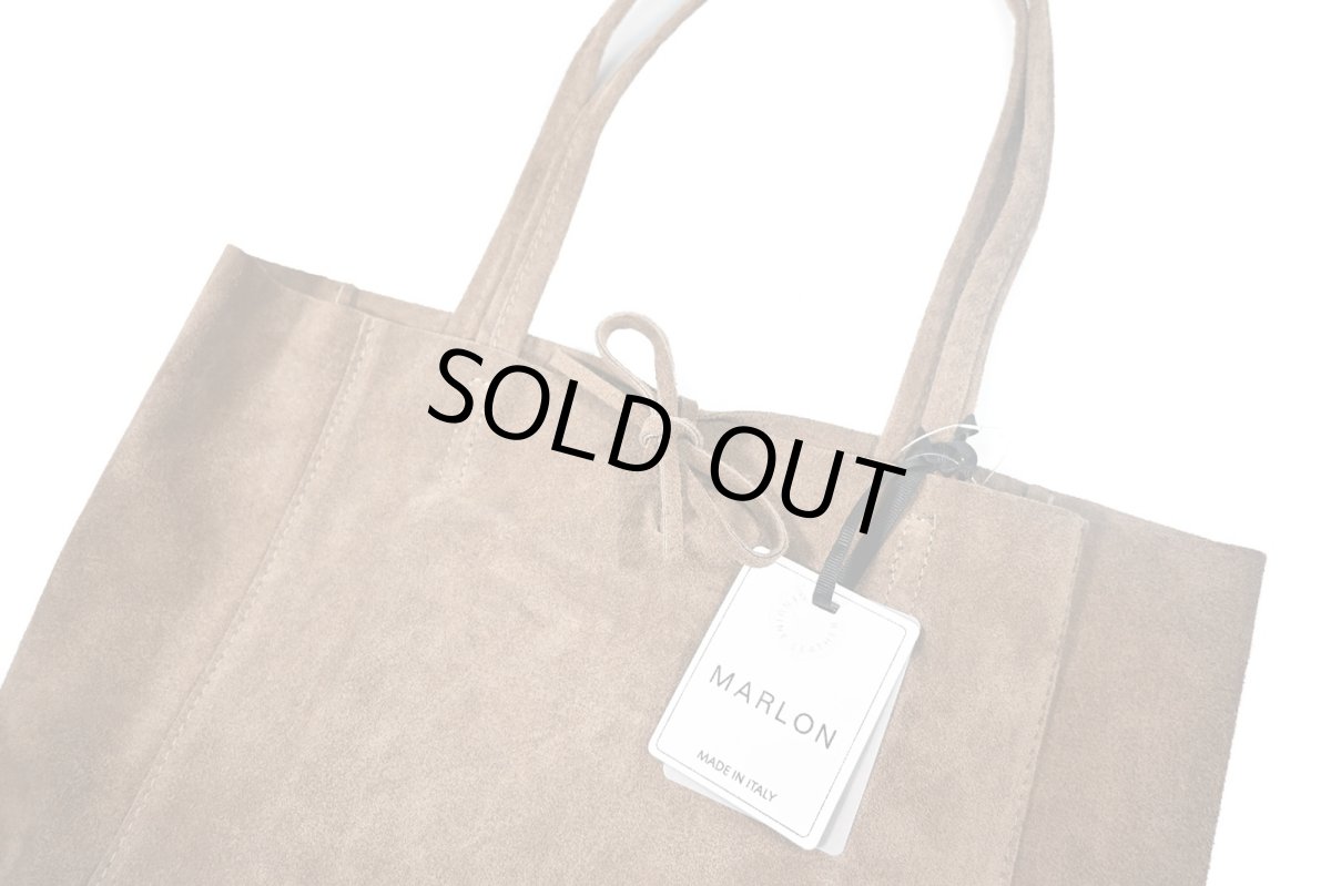画像3: MARLON FIRENZE Shopper Big/ Suede Tote Bag Taupe (3)