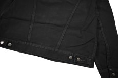 画像6: Wrangler Cowboy Cut Unlined Denim Trucker Jacket Black ラングラー (6)