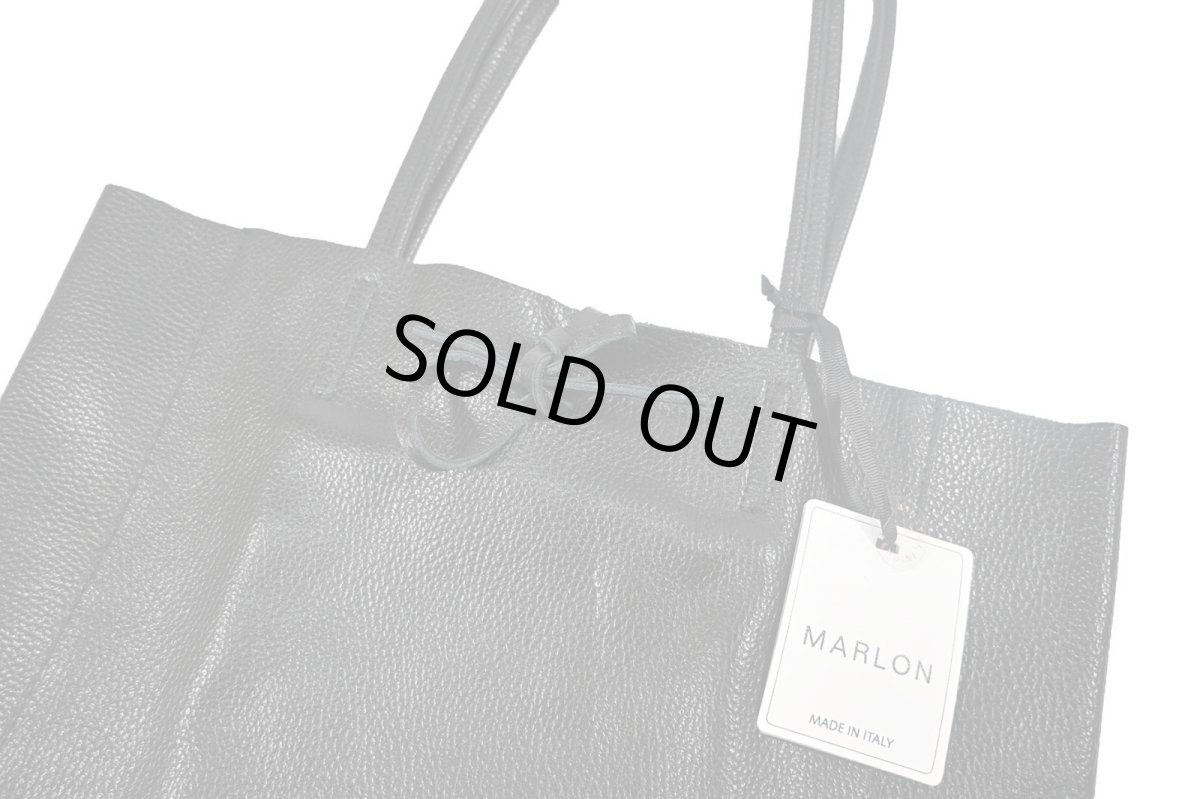 画像3: MARLON FIRENZE Shopper Big/ Leather Tote Bag Black (3)