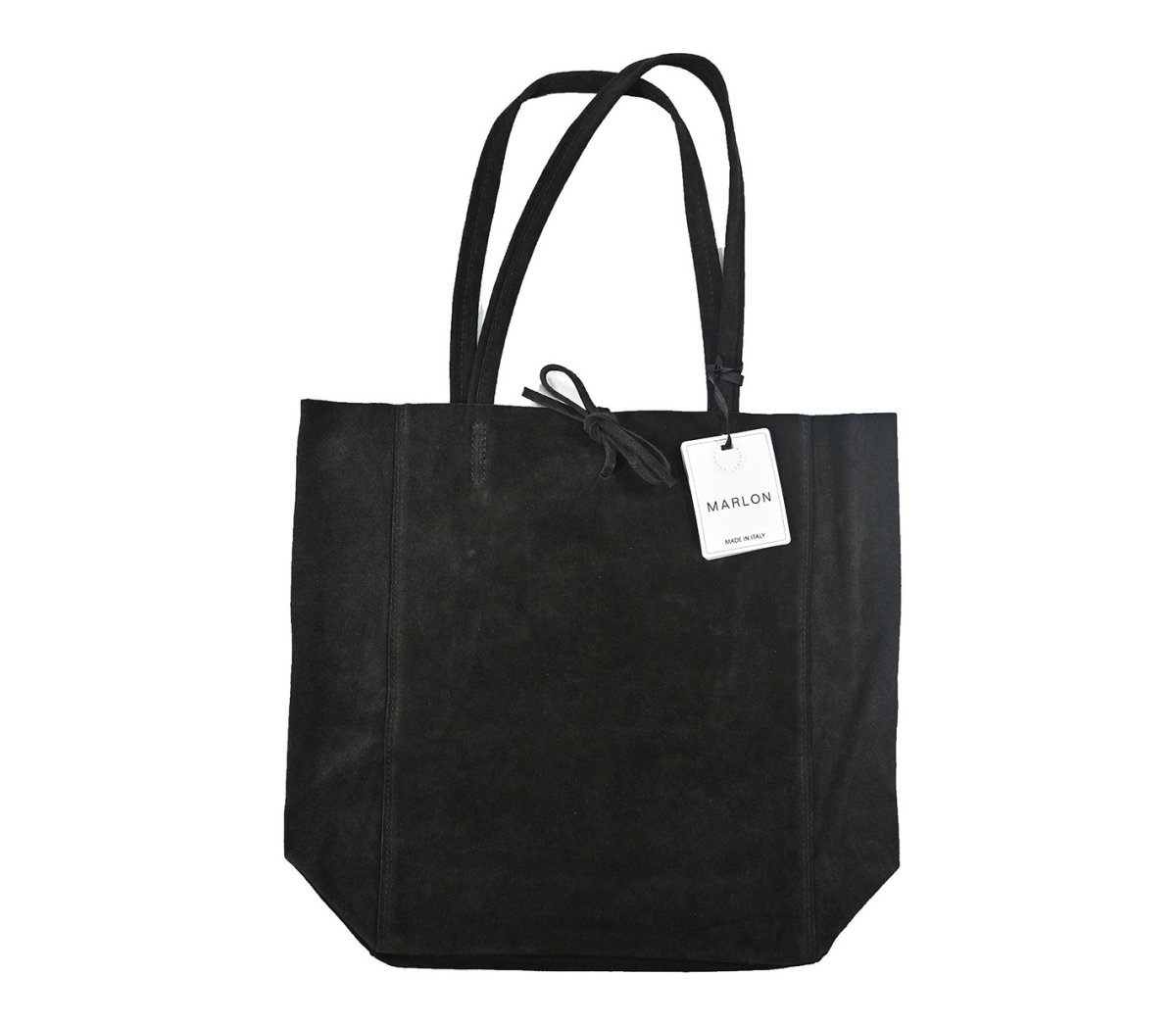 画像1: MARLON FIRENZE Shopper Big/ Suede Tote Bag Black (1)