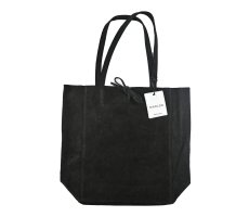 画像1: MARLON FIRENZE Shopper Big/ Suede Tote Bag Black (1)