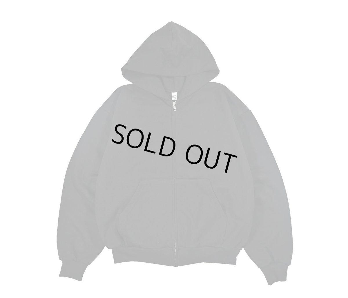画像1: Los Angeles Apparel 10oz Mid-Weight Crop Zip Hoodie Black ロサンゼルスアパレル (1)