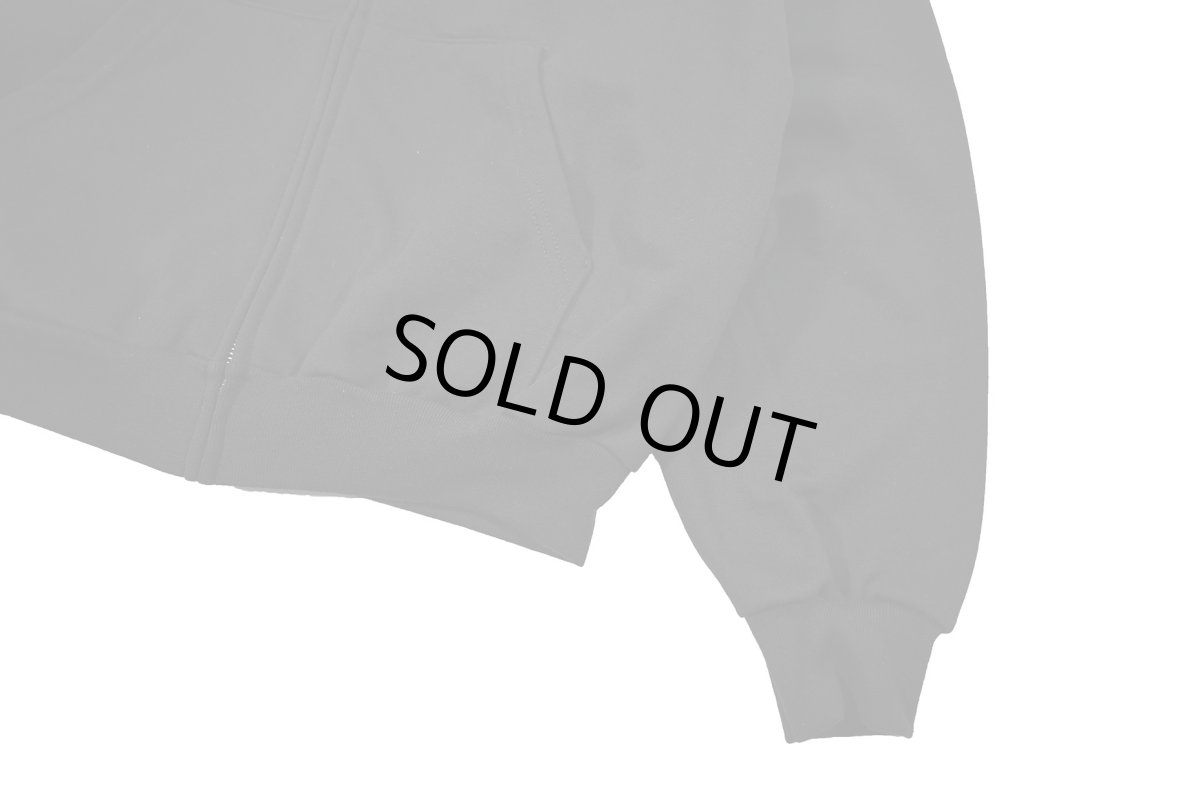 画像3: Los Angeles Apparel 10oz Mid-Weight Crop Zip Hoodie Black ロサンゼルスアパレル (3)