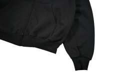 画像3: Los Angeles Apparel 10oz Mid-Weight Crop Zip Hoodie Black ロサンゼルスアパレル (3)