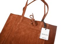 画像3: MARLON FIRENZE Shopper Big/ Suede Tote Bag Cuoio (3)