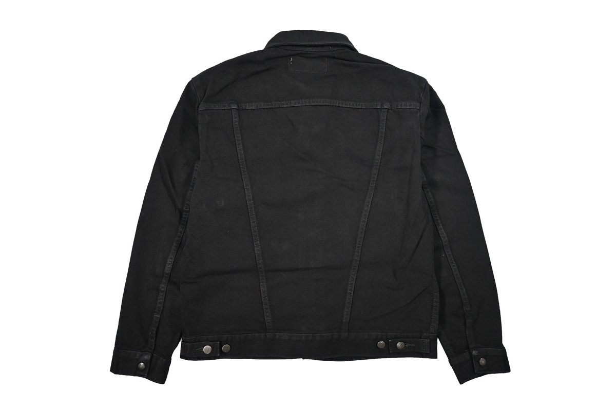 画像2: Wrangler Cowboy Cut Unlined Denim Trucker Jacket Black ラングラー (2)