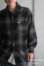 画像5: Caltop Ombre Check Shirt Black/Charcoal (5)
