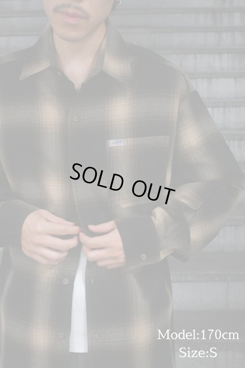 画像5: Caltop Ombre Check Shirt Brown/Khaki (5)