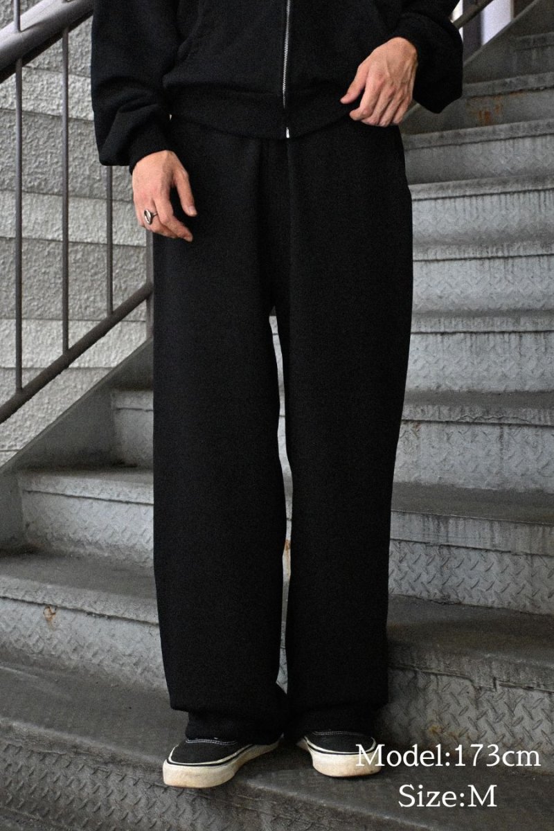 画像3: Los Angeles 10oz Mid-Weight Wide Open Bottom Sweat Pants Black ロサンゼルス アパレル (3)
