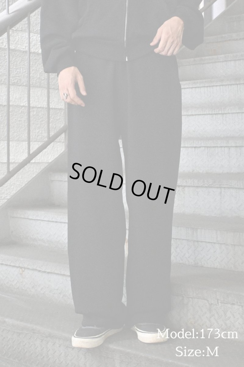 画像3: Los Angeles Apparel 10oz Mid-Weight Wide Open Bottom Sweat Pants Black ロサンゼルス アパレル (3)