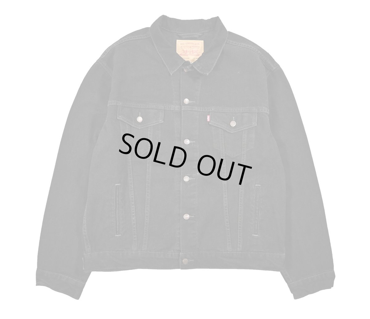 画像1: 02' Deadstock Levi's 70507-0260 Denim Jacket Black (1)