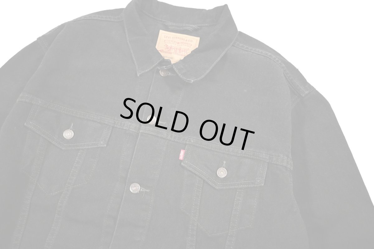 画像3: 02' Deadstock Levi's 70507-0260 Denim Jacket Black (3)