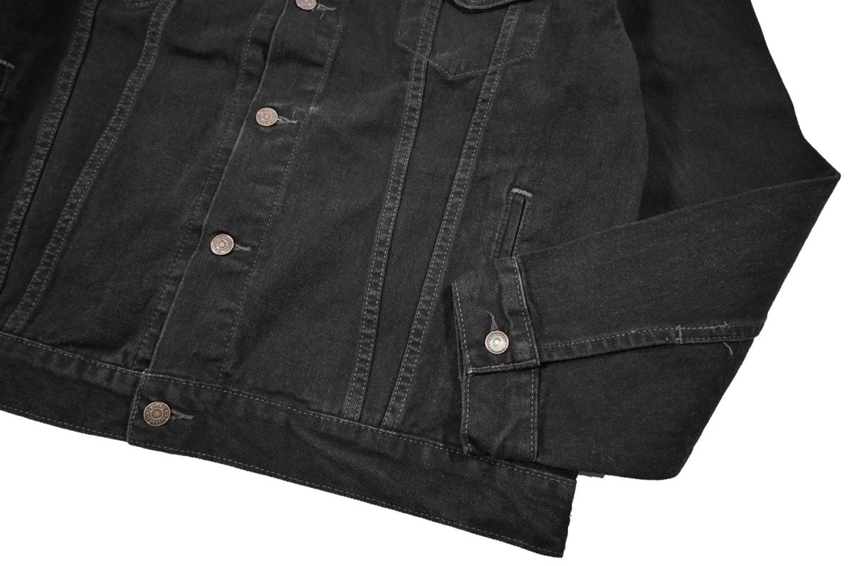 画像4: 02' Deadstock Levi's 70507-0260 Denim Jacket Black (4)