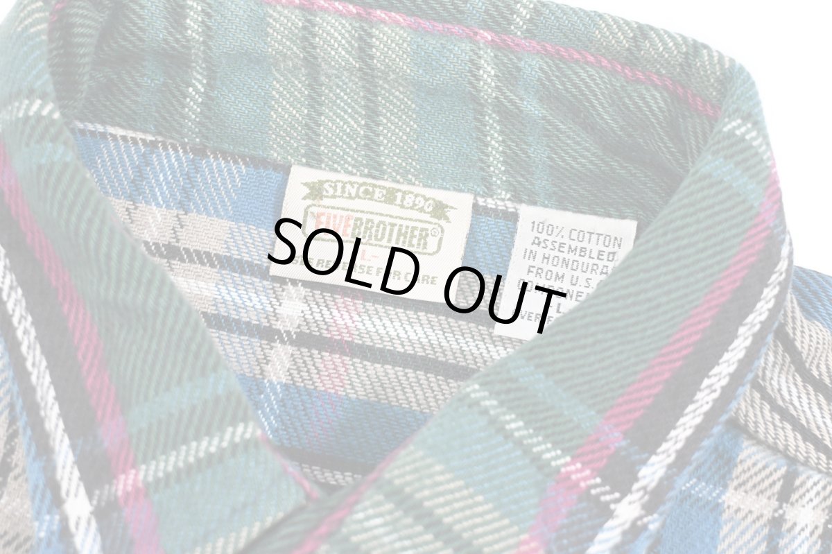 画像4: Used Five Brothers Heavy Flannel Shirt (4)