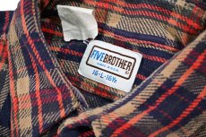画像4: Used Five Brothers Heavy Flannel Shirt made in USA (4)