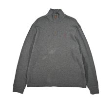 画像1: Used Polo Ralph Lauren Quarter Zip Knit Charcoal ラルフローレン (1)