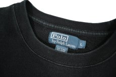 画像4: Used Polo Ralph Lauren Sweat Shirt Black ラルフローレン (4)
