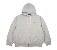 画像1: Used Polo Ralph Lauren Full Zip Sweat Hoodie Grey ラルフローレン (1)