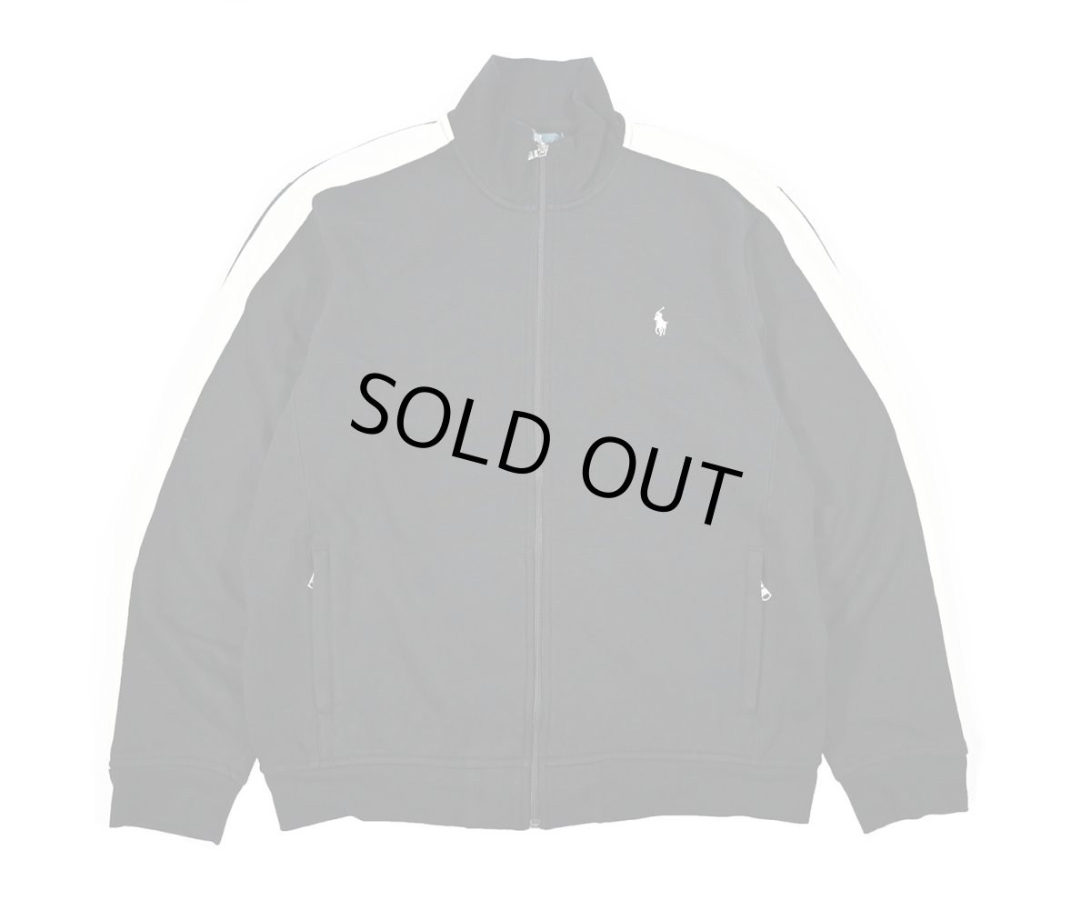 画像1: Used Polo Ralph Lauren Full Zip Sweat Shirt Black/White ラルフローレン (1)
