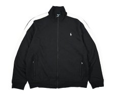 画像1: Used Polo Ralph Lauren Full Zip Sweat Shirt Black/White ラルフローレン (1)