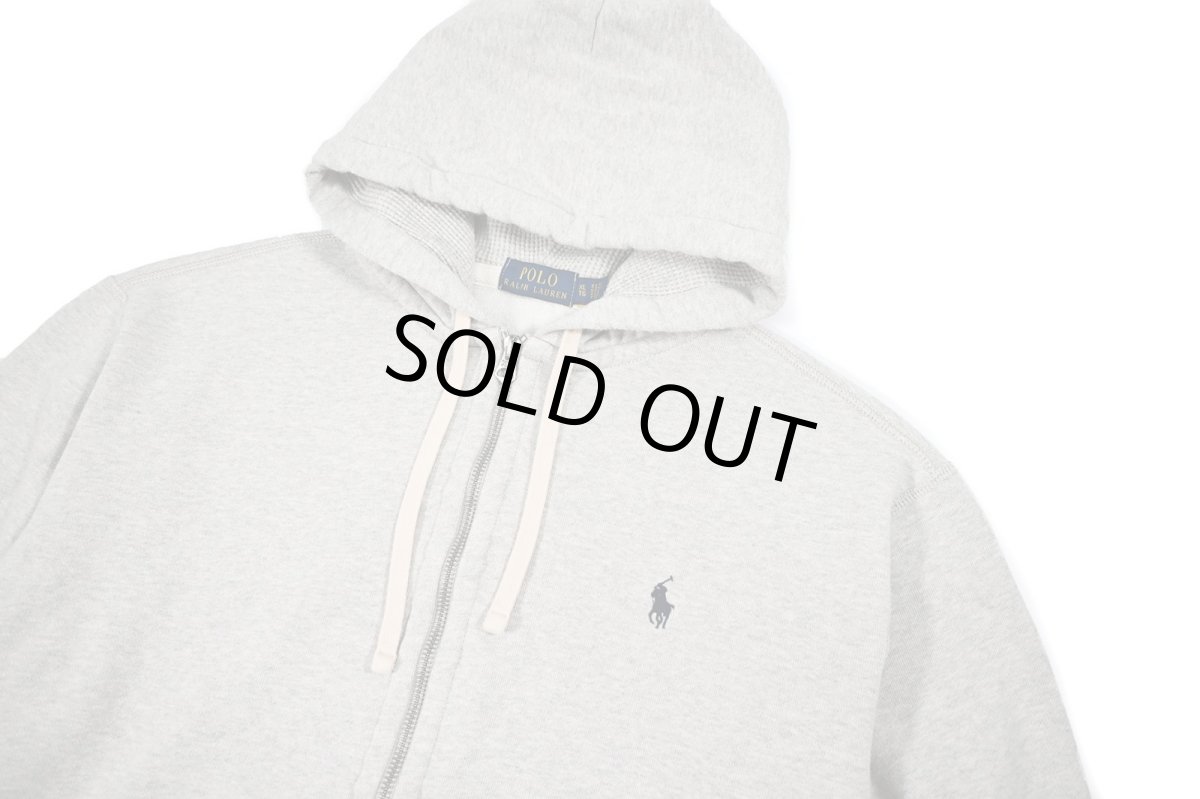 画像2: Used Polo Ralph Lauren Full Zip Sweat Hoodie Grey ラルフローレン (2)