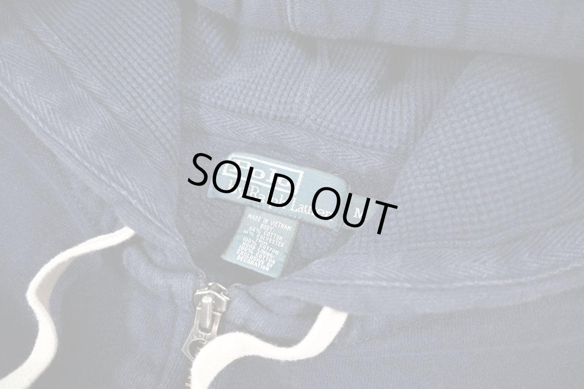 画像4: Used Polo Ralph Lauren Full Zip Sweat Hoodie Navy ラルフローレン (4)