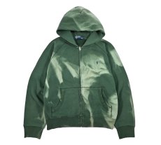 画像1: Used Polo Ralph Lauren Full Zip Sweat Hoodie Fade Green ラルフローレン (1)